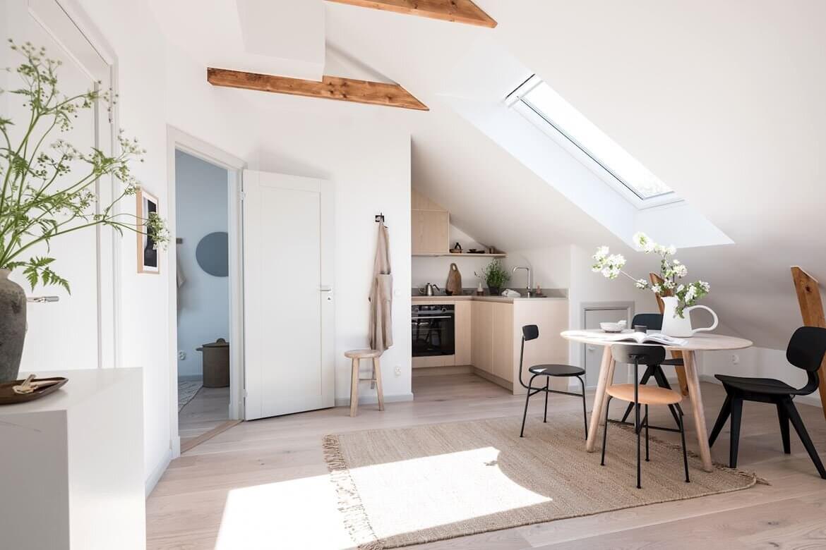 A Scandinavian Attic Apartment with Plenty of Natural Light 9 AScandinavianAtticApartmentwithPlentyofNaturalLight TheNordroom9 A Scandinavian Attic Apartment with Plenty of Natural Light