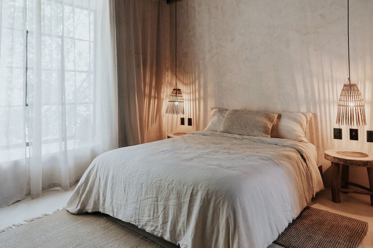 A Design SPA Apartment in Tulum Surrounded by Nature 16 neutral-bedroom-airbnb-tulum-mexico-nordroom