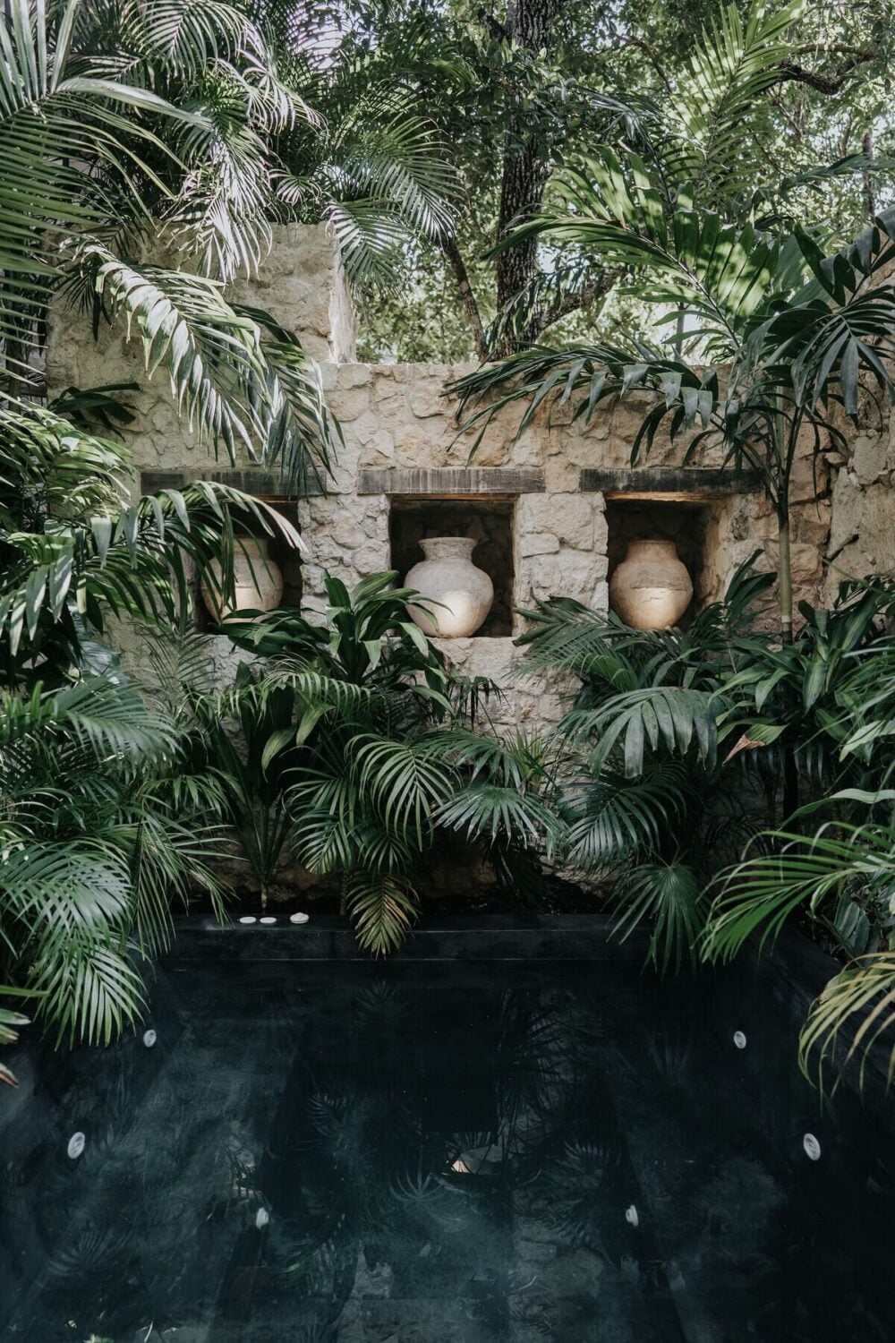 A Design SPA Apartment in Tulum Surrounded by Nature 24 pool-plants-tulum-airbnb-nordroom