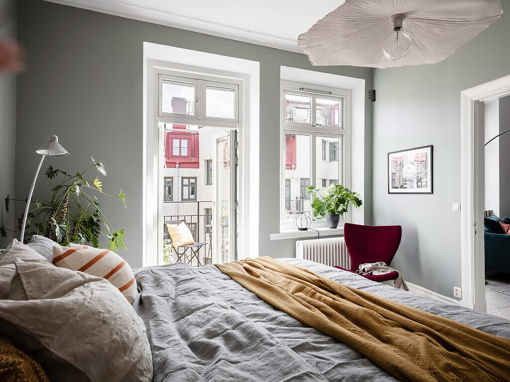 A Scandinavian Apartment with Exposed Brick Wall and Colorful Touches 12 scandinavian apartment exposed brick nordroom12 A Scandinavian Apartment with Exposed Brick Wall and Colorful Touches