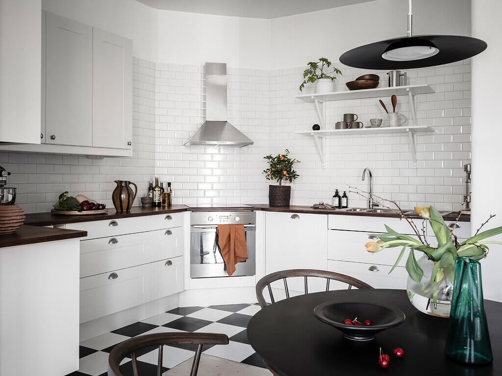A Scandinavian Apartment with Exposed Brick Wall and Colorful Touches 7 scandinavian apartment exposed brick nordroom7 A Scandinavian Apartment with Exposed Brick Wall and Colorful Touches