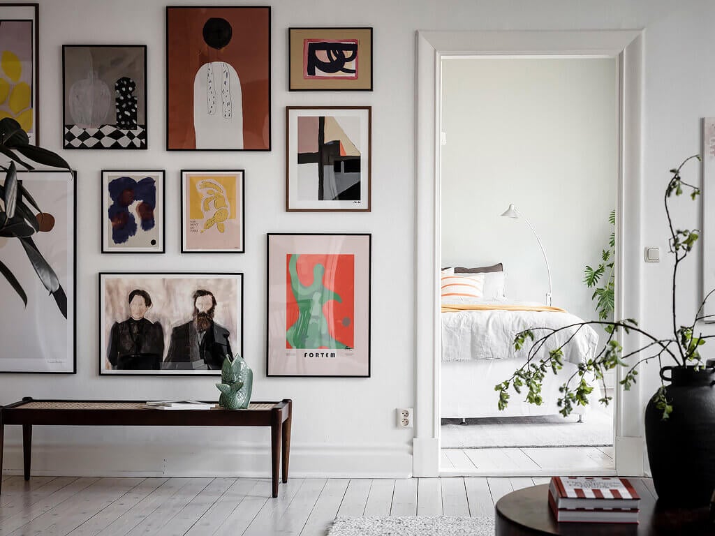 A Scandinavian Apartment with Exposed Brick Wall and Colorful Touches 9 scandinavian apartment exposed brick nordroom9 A Scandinavian Apartment with Exposed Brick Wall and Colorful Touches