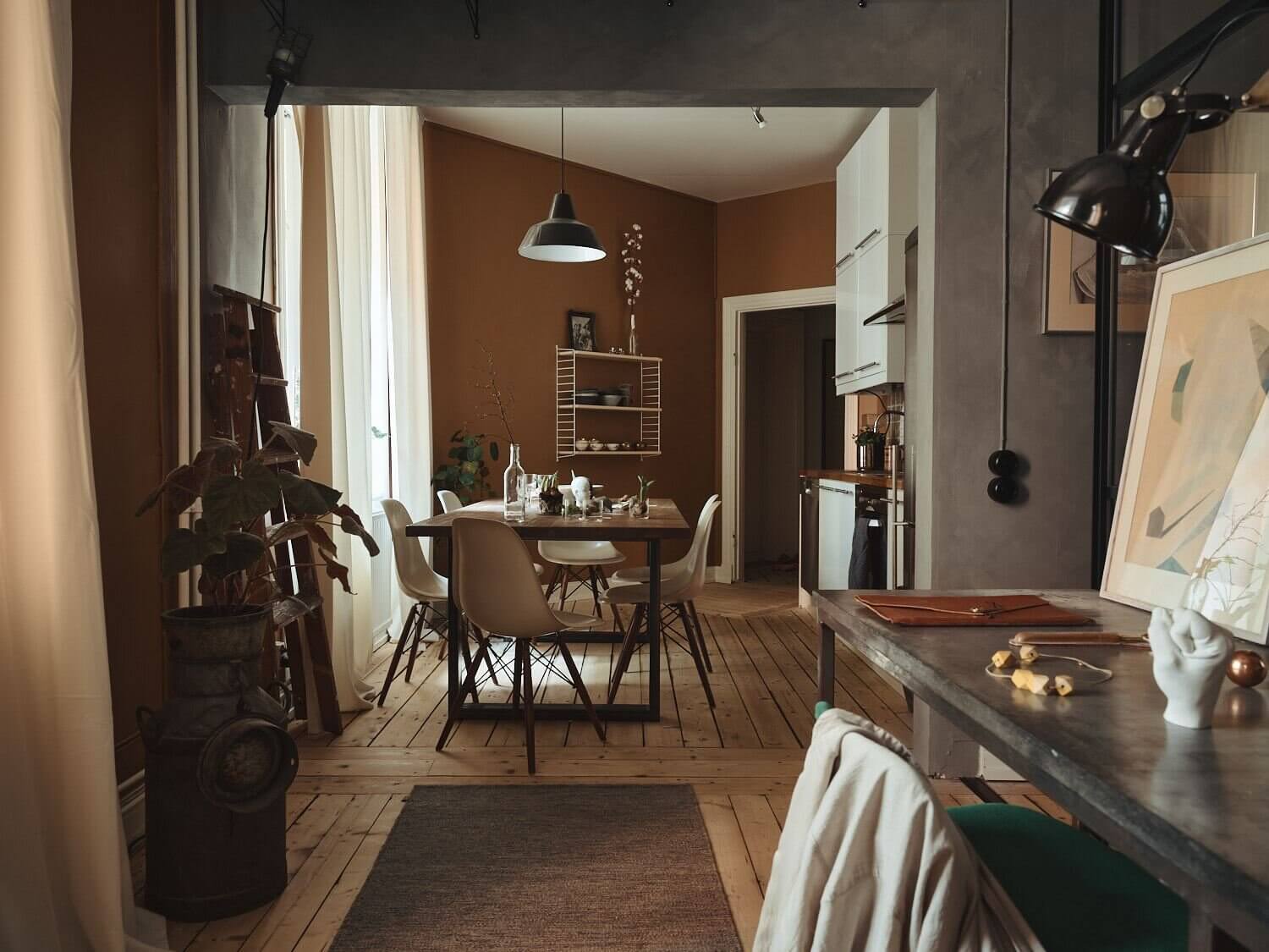 A Small Apartment Decorated in Warm Earth Tones 13 small apartment warm earthy tones nordroom12 A Small Apartment Decorated in Warm Earth Tones