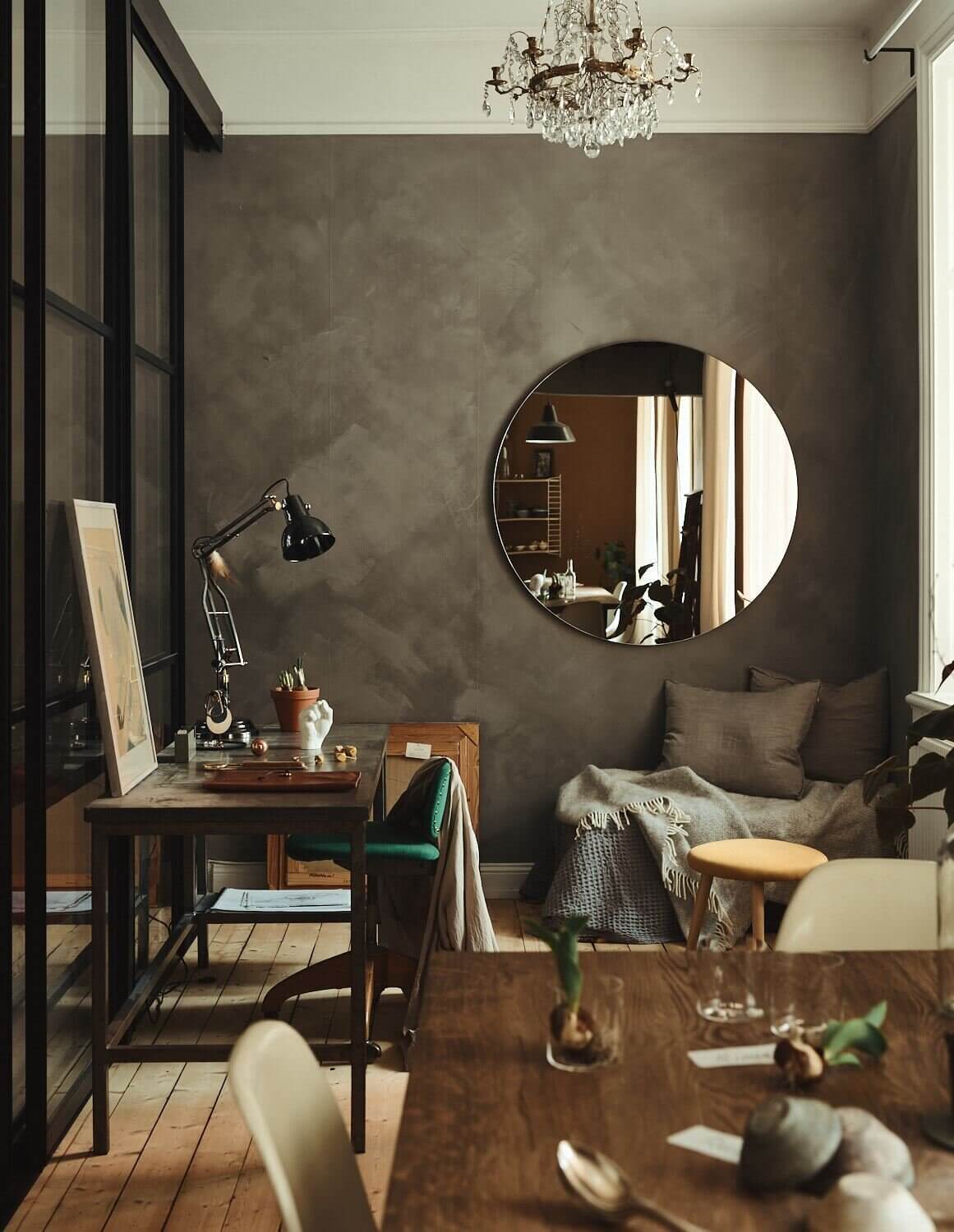 A Small Apartment Decorated in Warm Earth Tones 4 small apartment warm earthy tones nordroom3 A Small Apartment Decorated in Warm Earth Tones