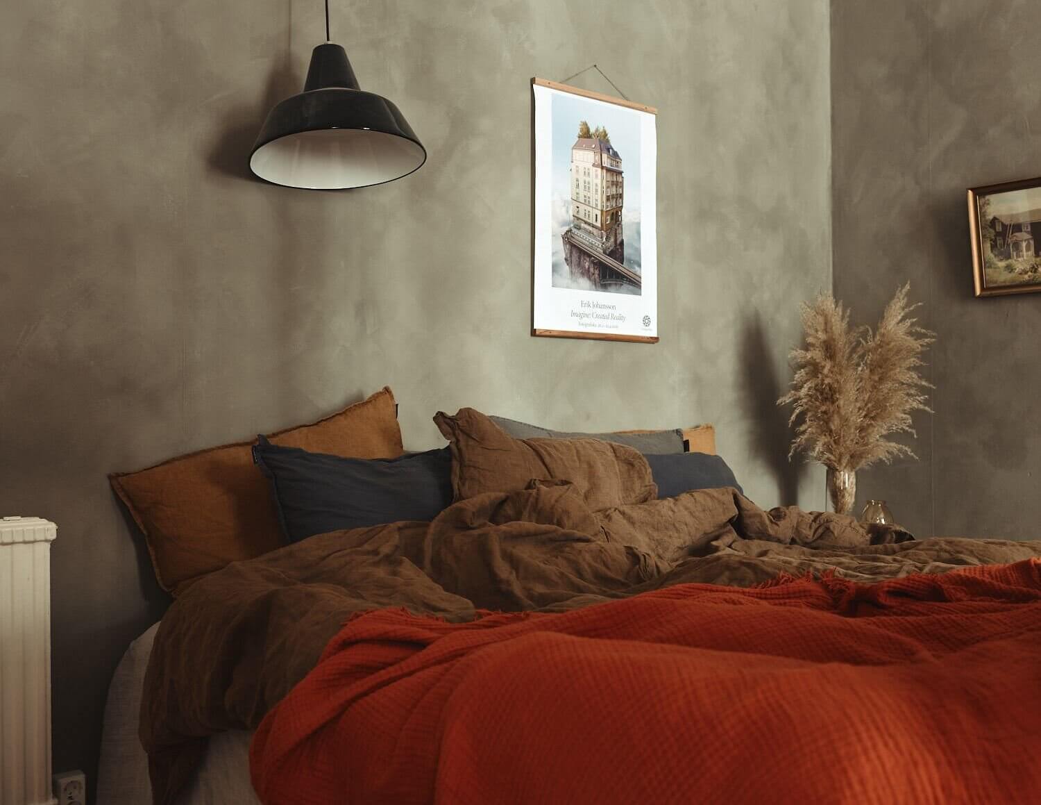 A Small Apartment Decorated in Warm Earth Tones 9 small apartment warm earthy tones nordroom8 A Small Apartment Decorated in Warm Earth Tones