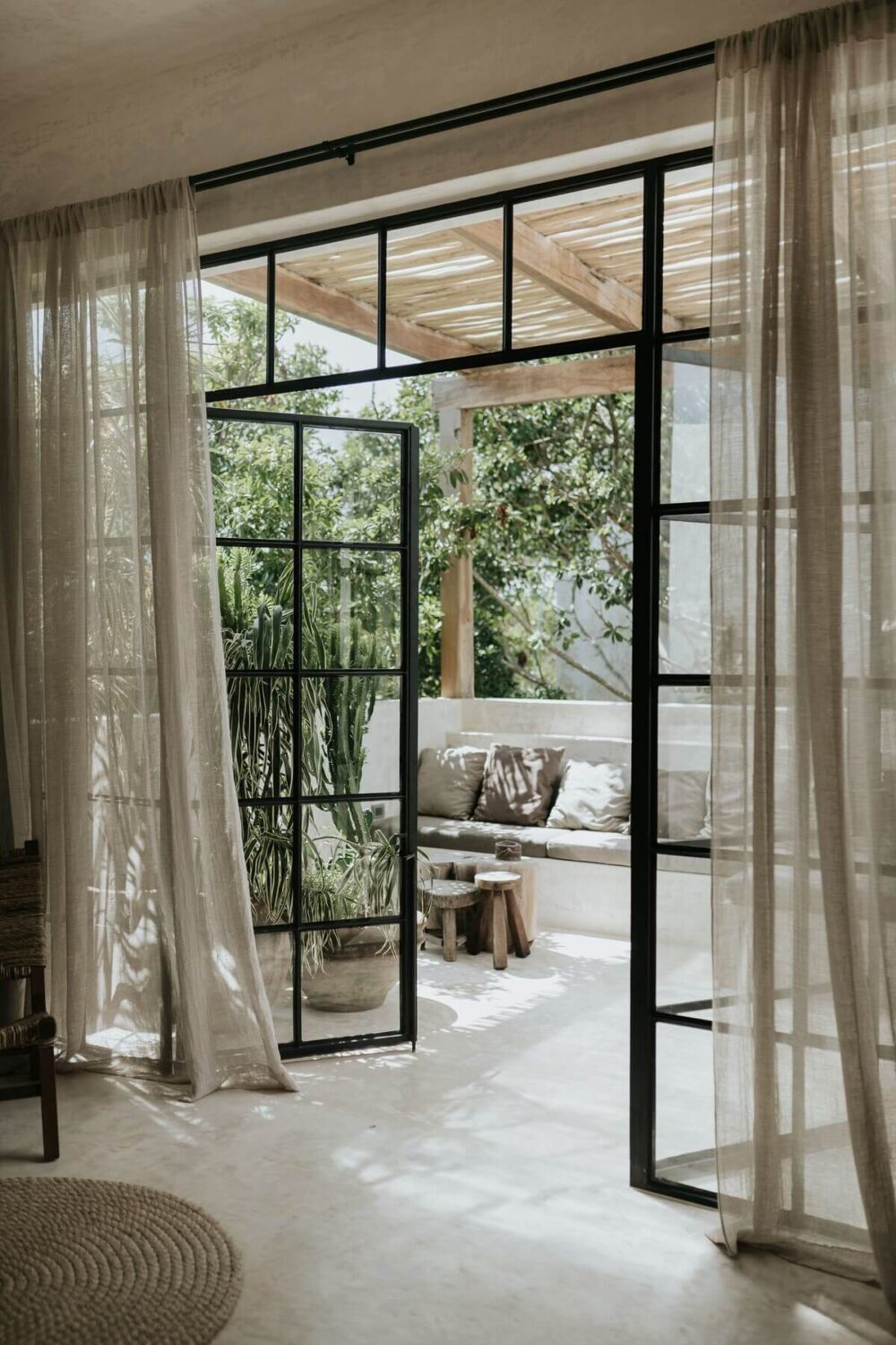 A Beautiful Loft Airbnb in Tulum 25 steel-framed-doors-roof-terrace-nordroom