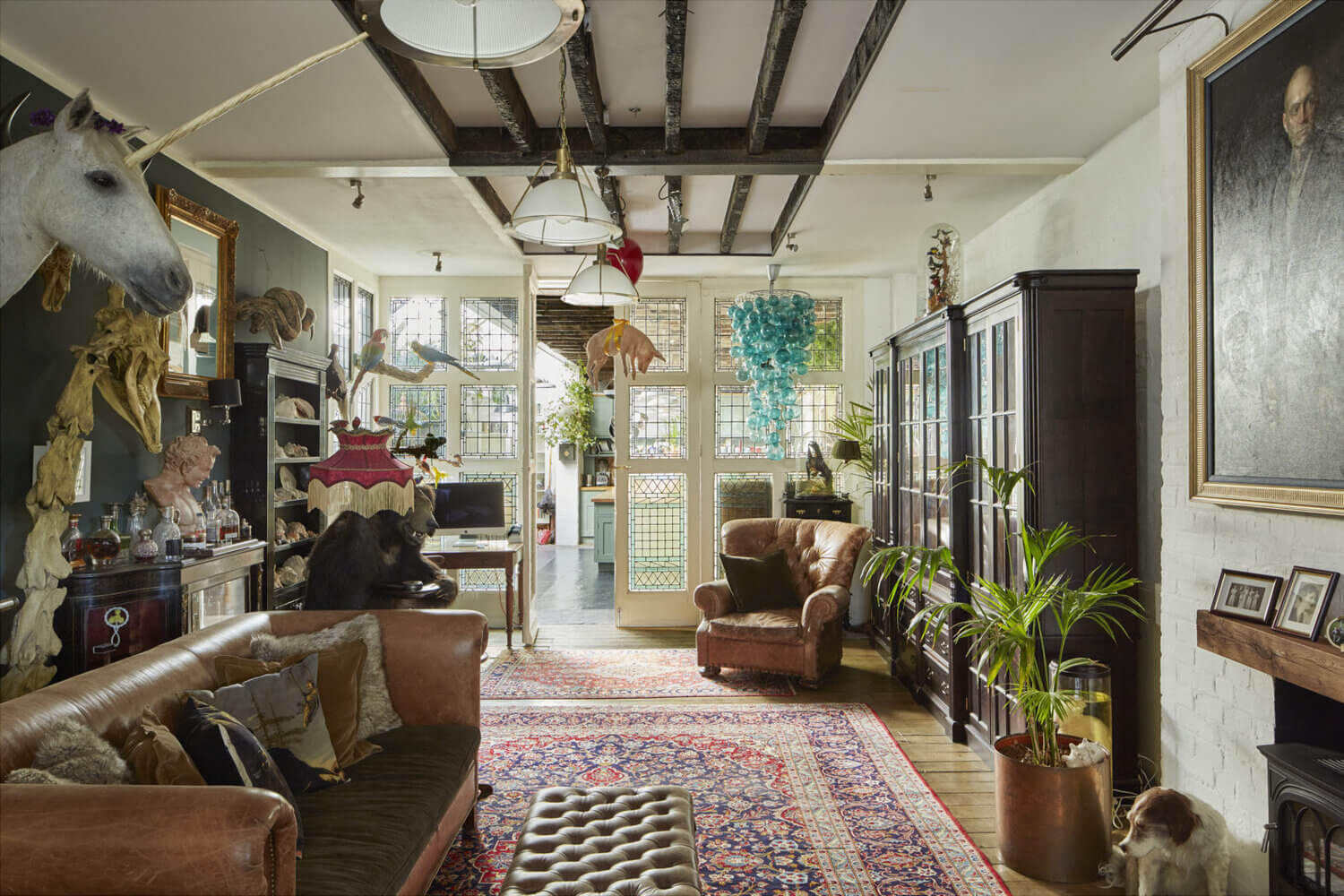 A Unique Vintage Home in a 19th-Century London Print Shop 9 unique vintage home london print shop nordroom9 A Unique Vintage Home in a 19th-Century London Print Shop