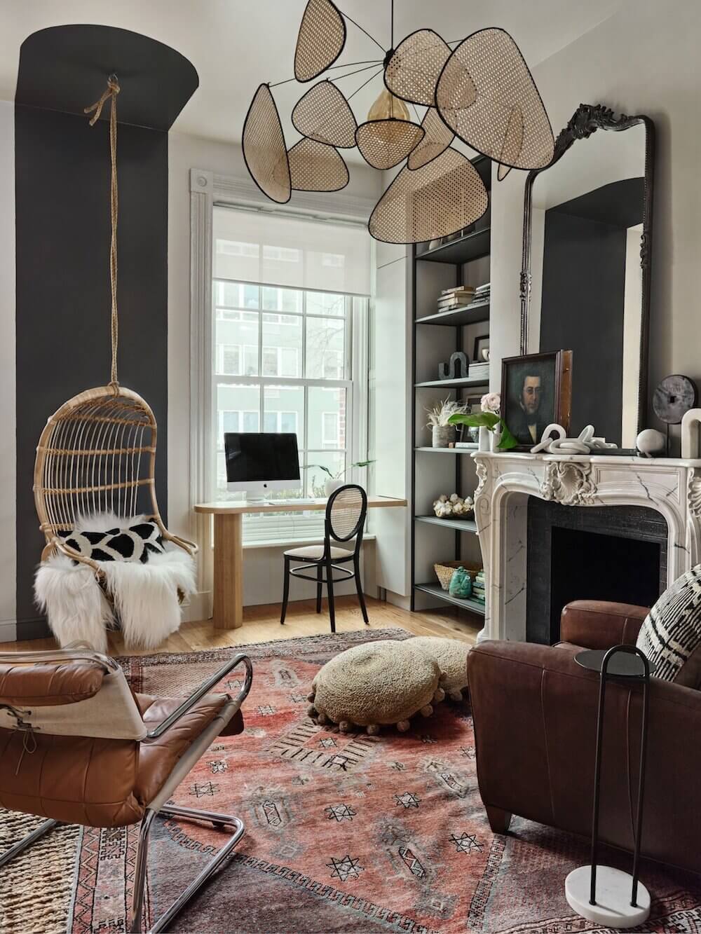 A Warm Brooklyn Brownstone Filled with Interesting Home Decor Ideas 1 warm brooklyn brownstone nordroom A Warm Brooklyn Brownstone Filled with Interesting Home Decor Ideas