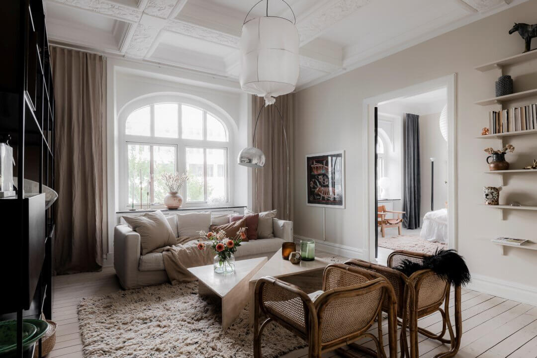 Neutral Color Tones in a Luxurious Swedish Apartment 1 ALuxuriousSwedishApartmentinNeutralColorTones TheNordroom Neutral Color Tones in a Luxurious Swedish Apartment