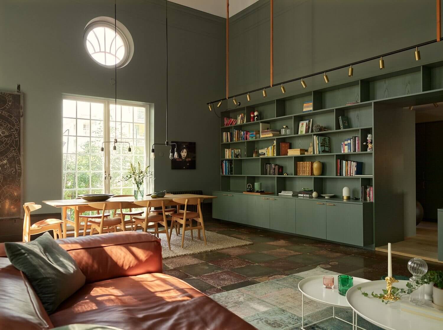 A Modern Green Home in an Early 20th-Century Chapel 4 chapel conversion sweden nordroom3 A Modern Green Home in an Early 20th-Century Chapel
