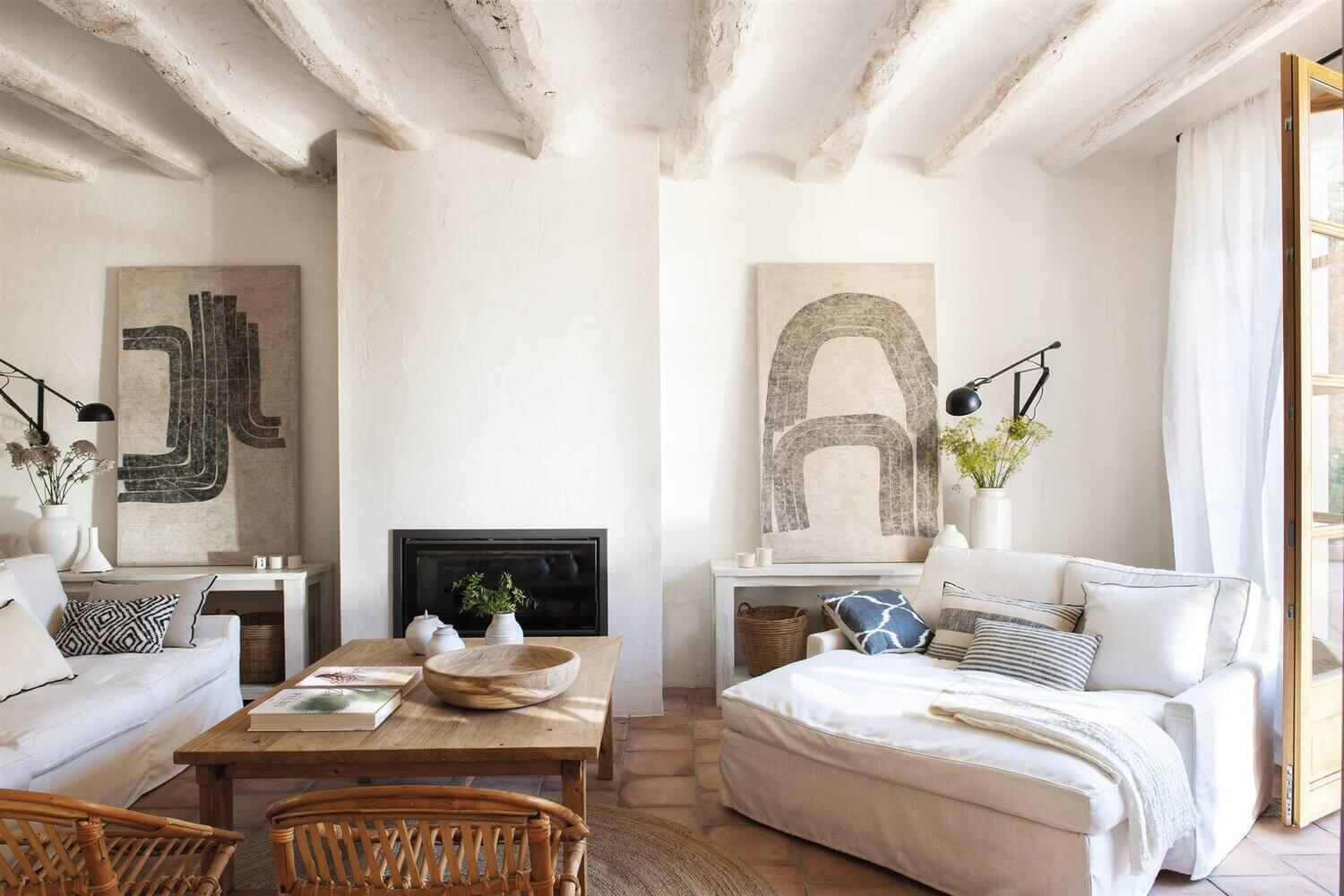 Natural Country Style in a 19th-Century Townhouse in Barcelona 2 natural country style 19th century townhouse barcelona nordroom1 Natural Country Style in a 19th-Century Townhouse in Barcelona