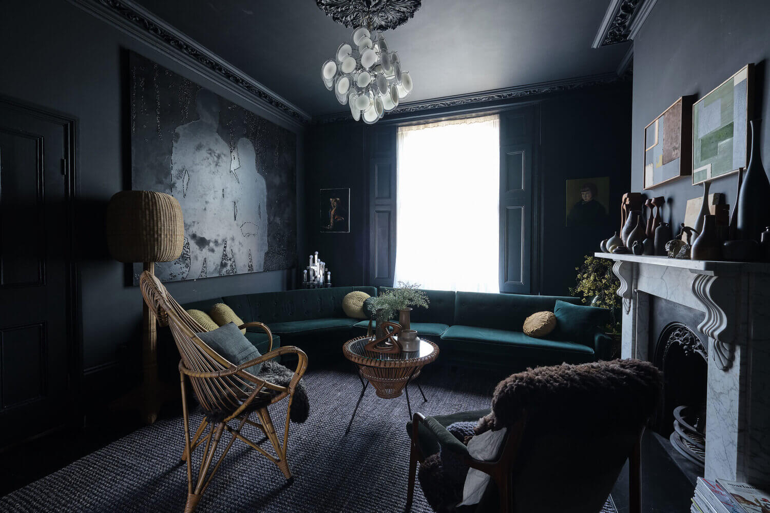 Moody Colors and Mid-Century Design in a Unique Victorian Home 2 AMoodyVictorianHomewithBrightColorPops TheNordroom1 Moody Colors and Mid-Century Design in a Unique Victorian Home