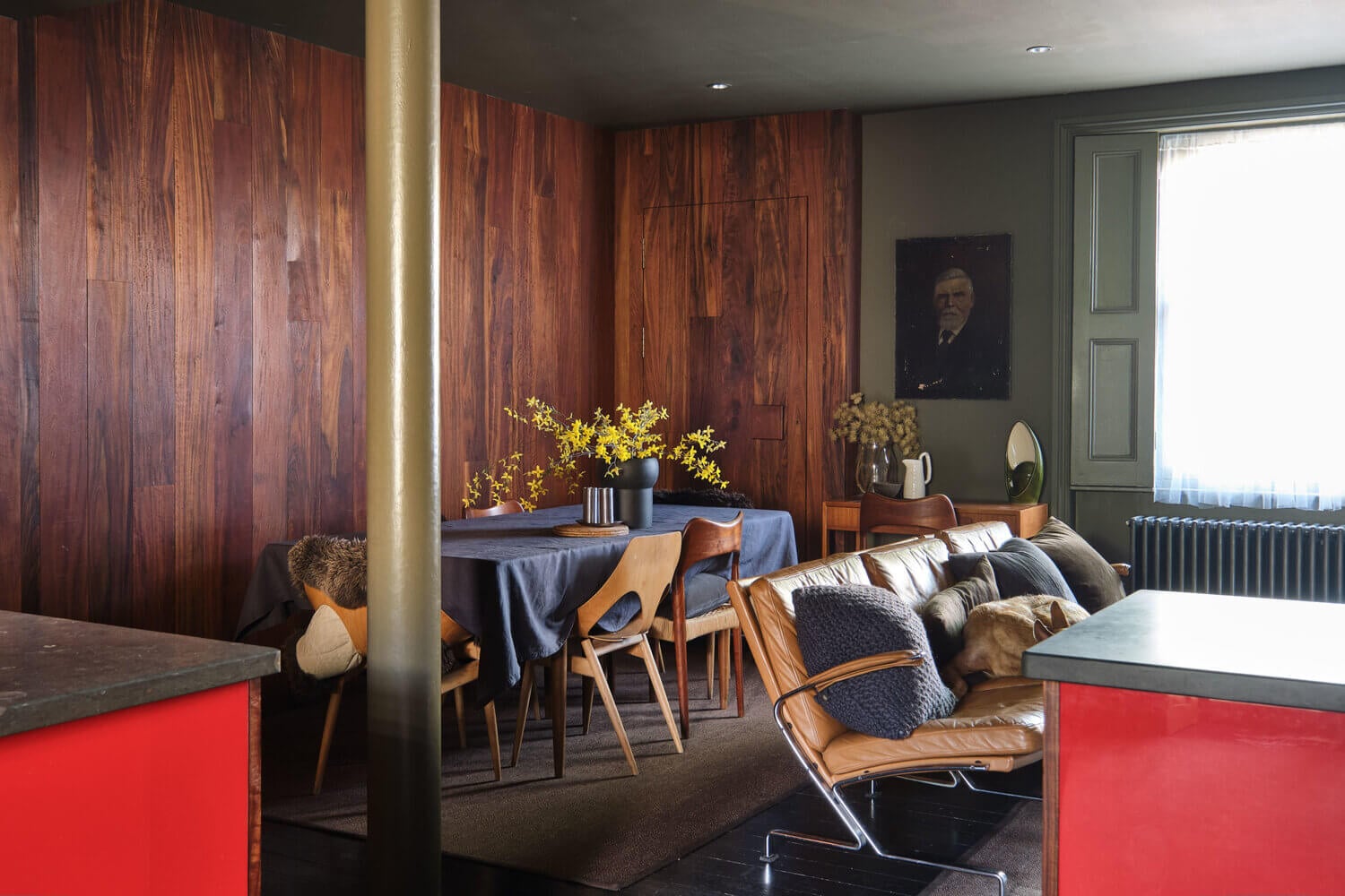 Moody Colors and Mid-Century Design in a Unique Victorian Home 10 AMoodyVictorianHomewithBrightColorPops TheNordroom11 Moody Colors and Mid-Century Design in a Unique Victorian Home