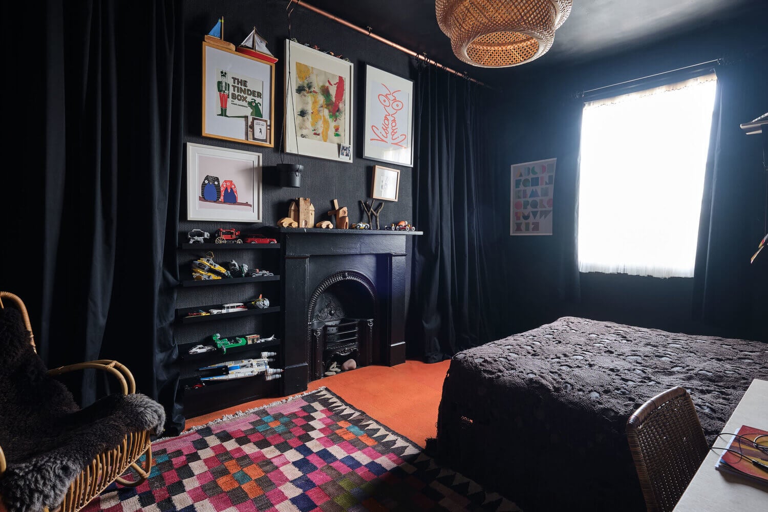 Moody Colors and Mid-Century Design in a Unique Victorian Home 20 AMoodyVictorianHomewithBrightColorPops TheNordroom19 Moody Colors and Mid-Century Design in a Unique Victorian Home