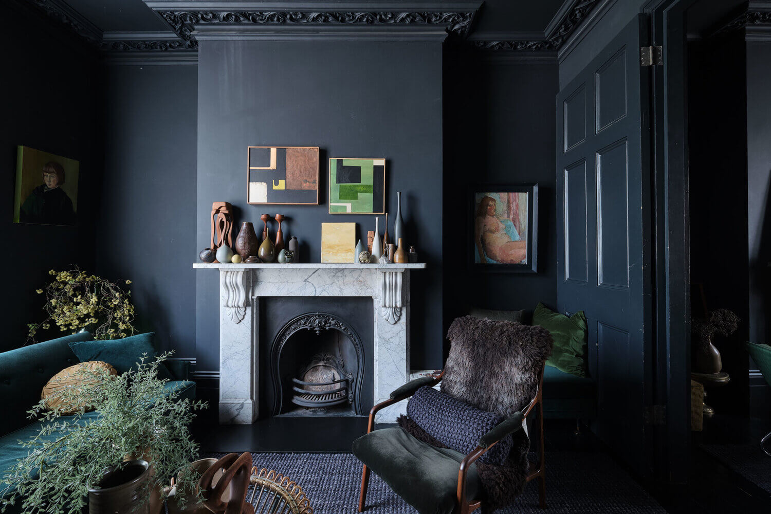 Moody Colors and Mid-Century Design in a Unique Victorian Home 4 AMoodyVictorianHomewithBrightColorPops TheNordroom3 1 Moody Colors and Mid-Century Design in a Unique Victorian Home