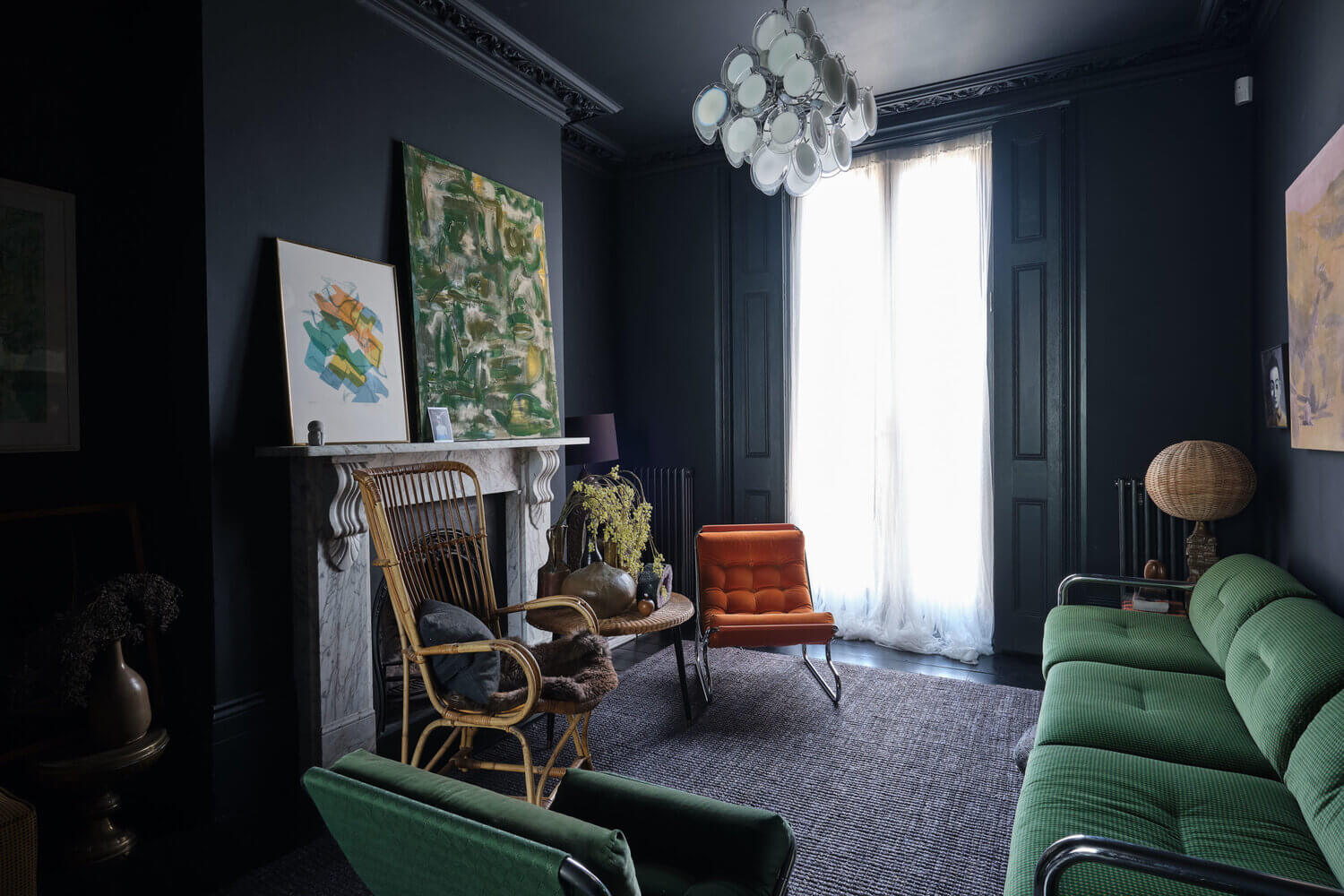 Moody Colors and Mid-Century Design in a Unique Victorian Home 6 AMoodyVictorianHomewithBrightColorPops TheNordroom5 Moody Colors and Mid-Century Design in a Unique Victorian Home