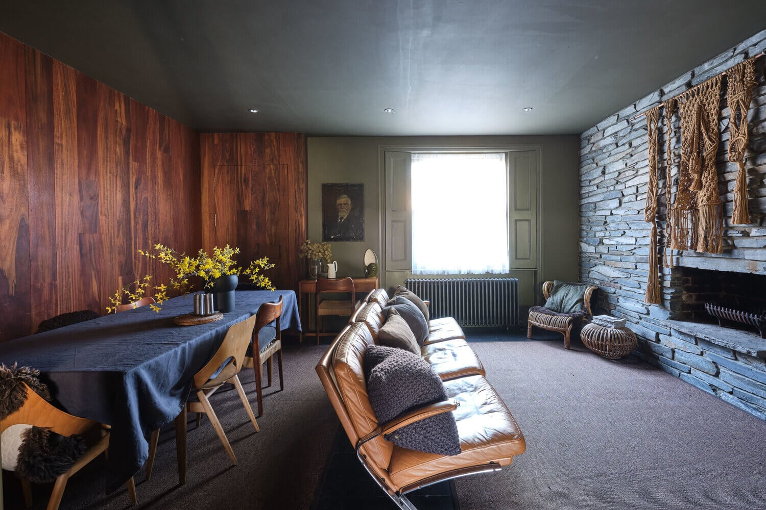 Moody Colors and Mid-Century Design in a Unique Victorian Home 8 AMoodyVictorianHomewithBrightColorPops TheNordroom7 Moody Colors and Mid-Century Design in a Unique Victorian Home