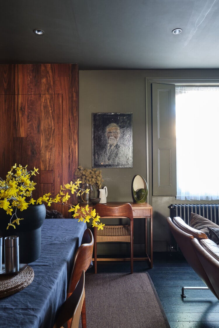 Moody Colors and Mid-Century Design in a Unique Victorian Home 11 AMoodyVictorianHomewithBrightColorPops TheNordroom8 Moody Colors and Mid-Century Design in a Unique Victorian Home