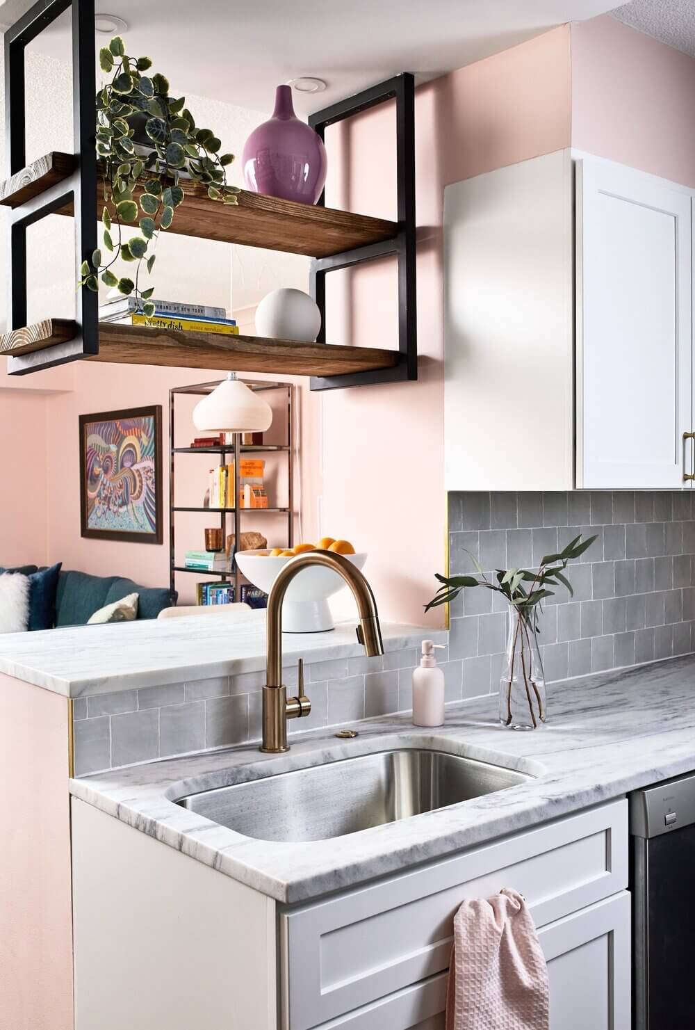 A Vibrant Pink and Blue Apartment with Clever Storage Ideas 10 AVibrantPinkandBlueApartmentwithCleverStorageIdeas TheNordroom9 A Vibrant Pink and Blue Apartment with Clever Storage Ideas