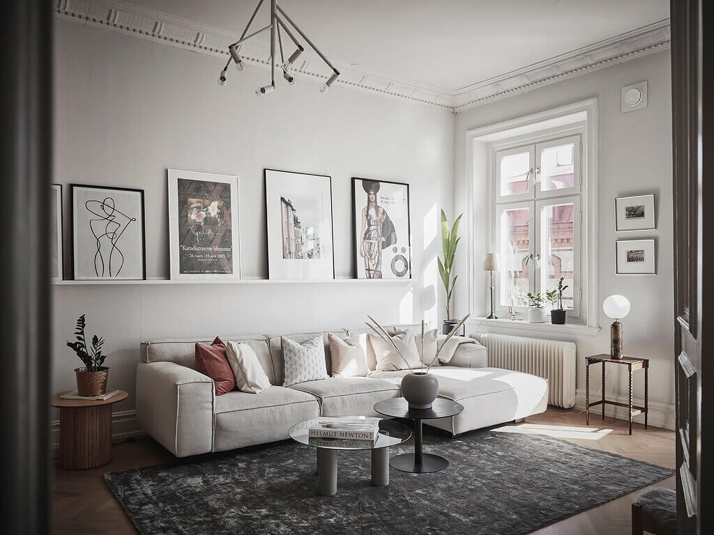 A Light Classic Scandinavian Apartment with Period Details 3 ALightClassicScandinavianApartment TheNordroom2 A Light Classic Scandinavian Apartment with Period Details