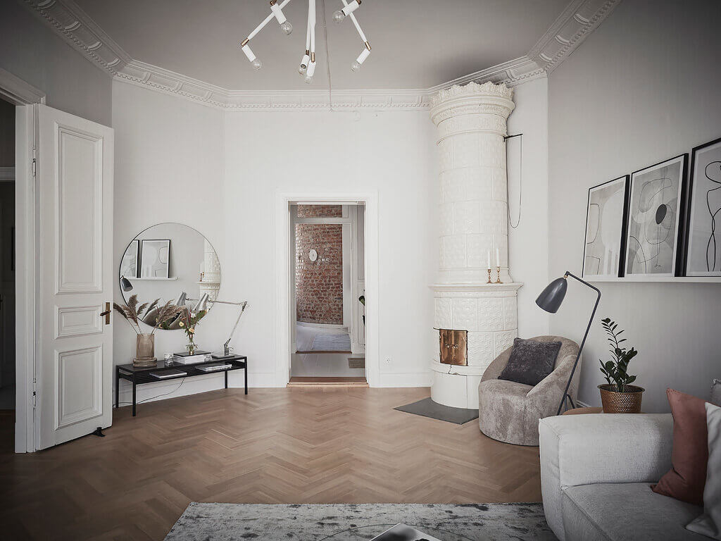A Light Classic Scandinavian Apartment with Period Details 8 ALightClassicScandinavianApartment TheNordroom7 A Light Classic Scandinavian Apartment with Period Details