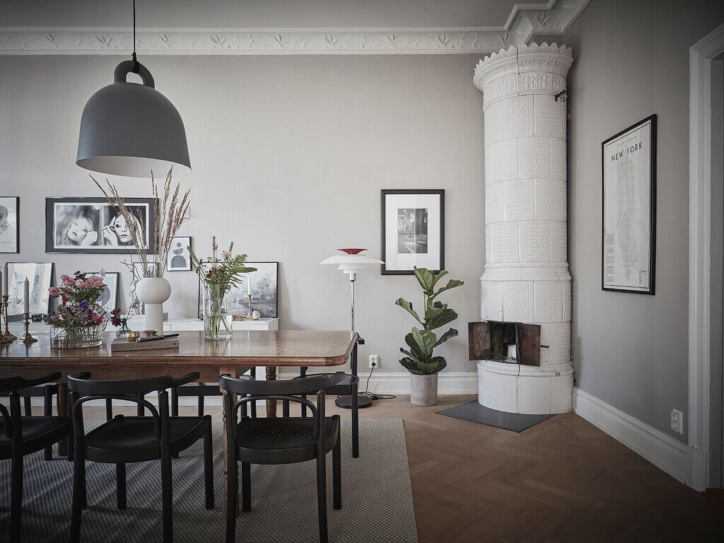 A Light Classic Scandinavian Apartment with Period Details 9 ALightClassicScandinavianApartment TheNordroom8 A Light Classic Scandinavian Apartment with Period Details
