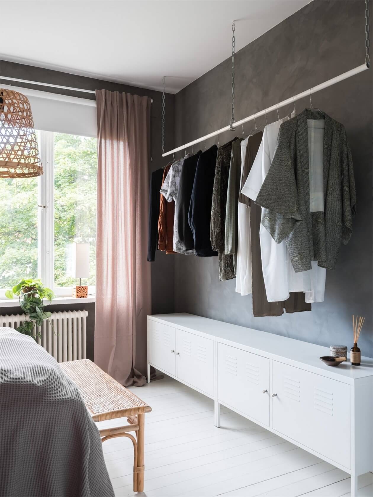 A Lovely Grey and Pink Scandinavian Apartment 13 grey pink scandinavian apartment nordroom12 A Lovely Grey and Pink Scandinavian Apartment