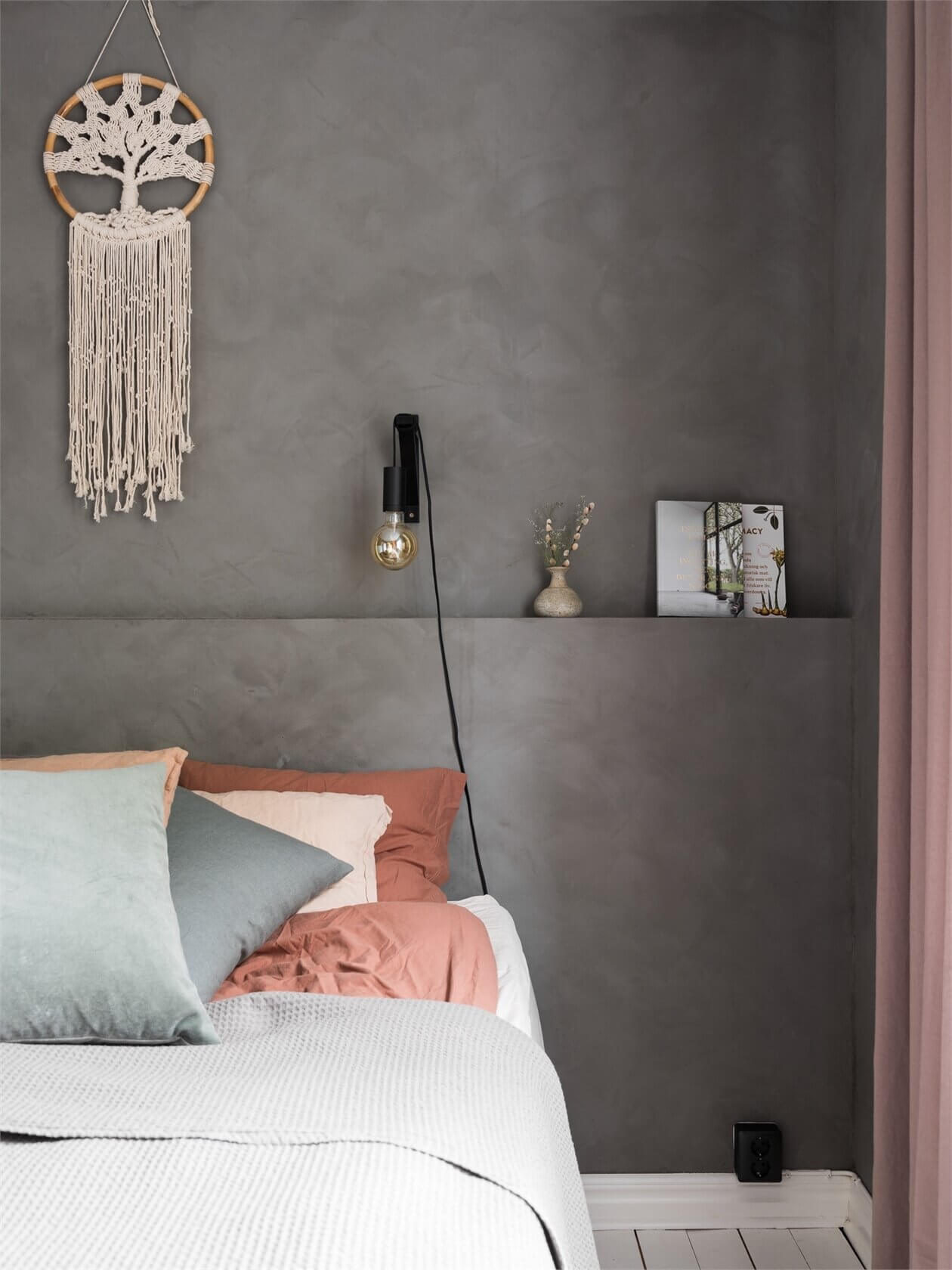 A Lovely Grey and Pink Scandinavian Apartment 14 grey pink scandinavian apartment nordroom13 A Lovely Grey and Pink Scandinavian Apartment
