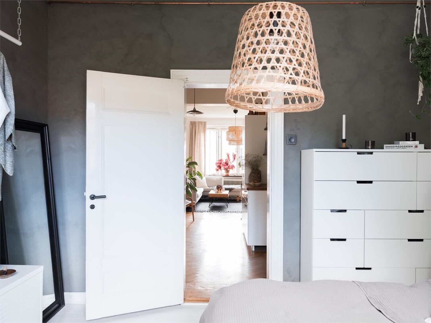 A Lovely Grey and Pink Scandinavian Apartment 17 grey pink scandinavian apartment nordroom16 A Lovely Grey and Pink Scandinavian Apartment
