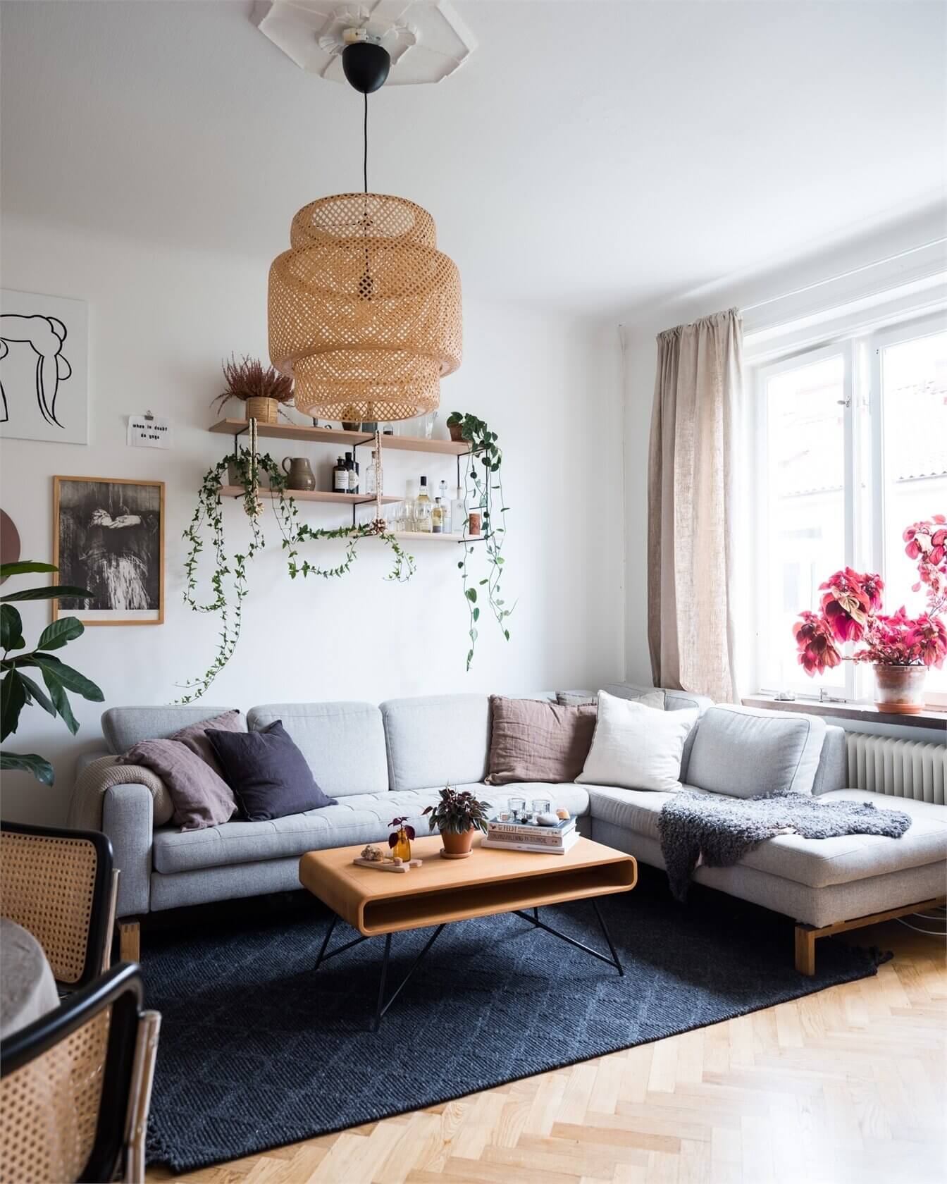 A Lovely Grey and Pink Scandinavian Apartment 3 grey pink scandinavian apartment nordroom2 A Lovely Grey and Pink Scandinavian Apartment
