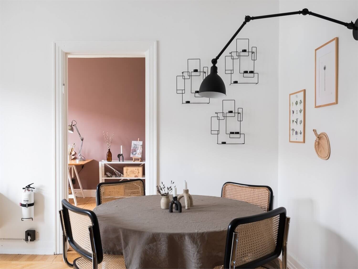 A Lovely Grey and Pink Scandinavian Apartment 5 grey pink scandinavian apartment nordroom4 A Lovely Grey and Pink Scandinavian Apartment