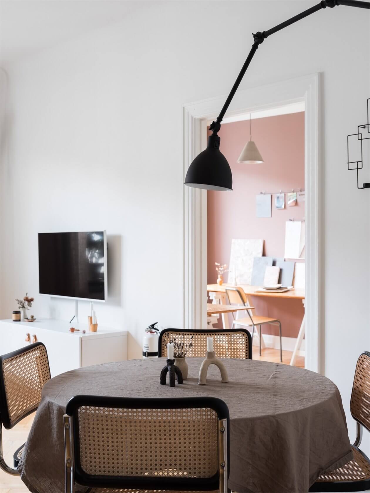 A Lovely Grey and Pink Scandinavian Apartment 6 grey pink scandinavian apartment nordroom5 A Lovely Grey and Pink Scandinavian Apartment