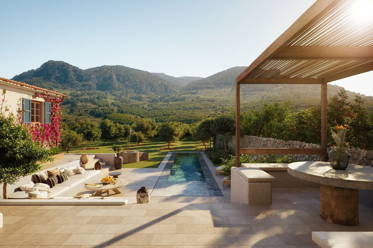 A Luxurious Townhouse With An Orchard Garden on Mallorca 11 luxurious townhouse orchard mallorca nordroom10 A Luxurious Townhouse With An Orchard Garden on Mallorca