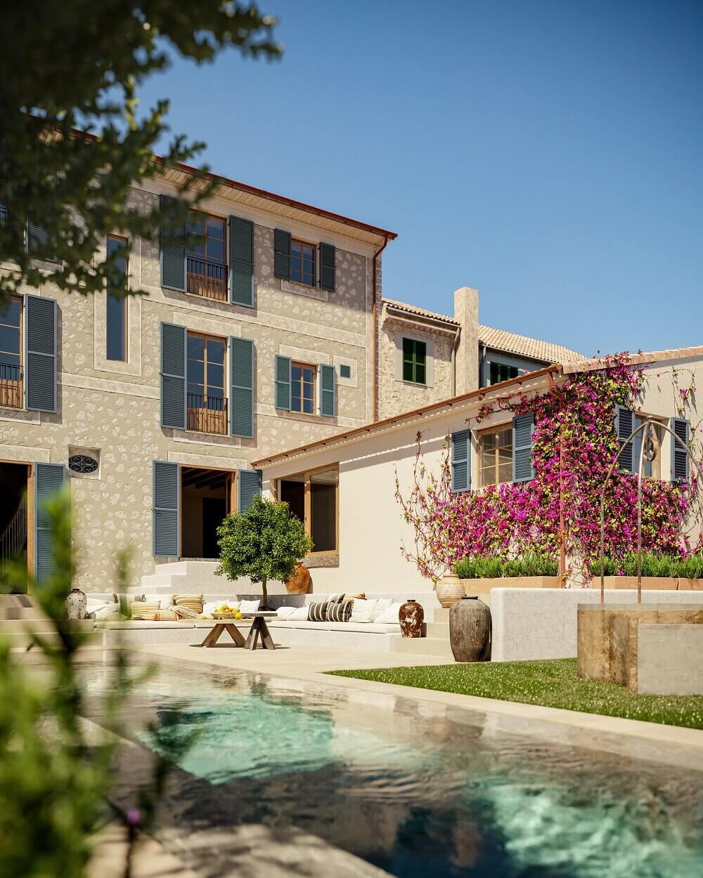 A Luxurious Townhouse With An Orchard Garden on Mallorca 13 luxurious townhouse orchard mallorca nordroom12 A Luxurious Townhouse With An Orchard Garden on Mallorca