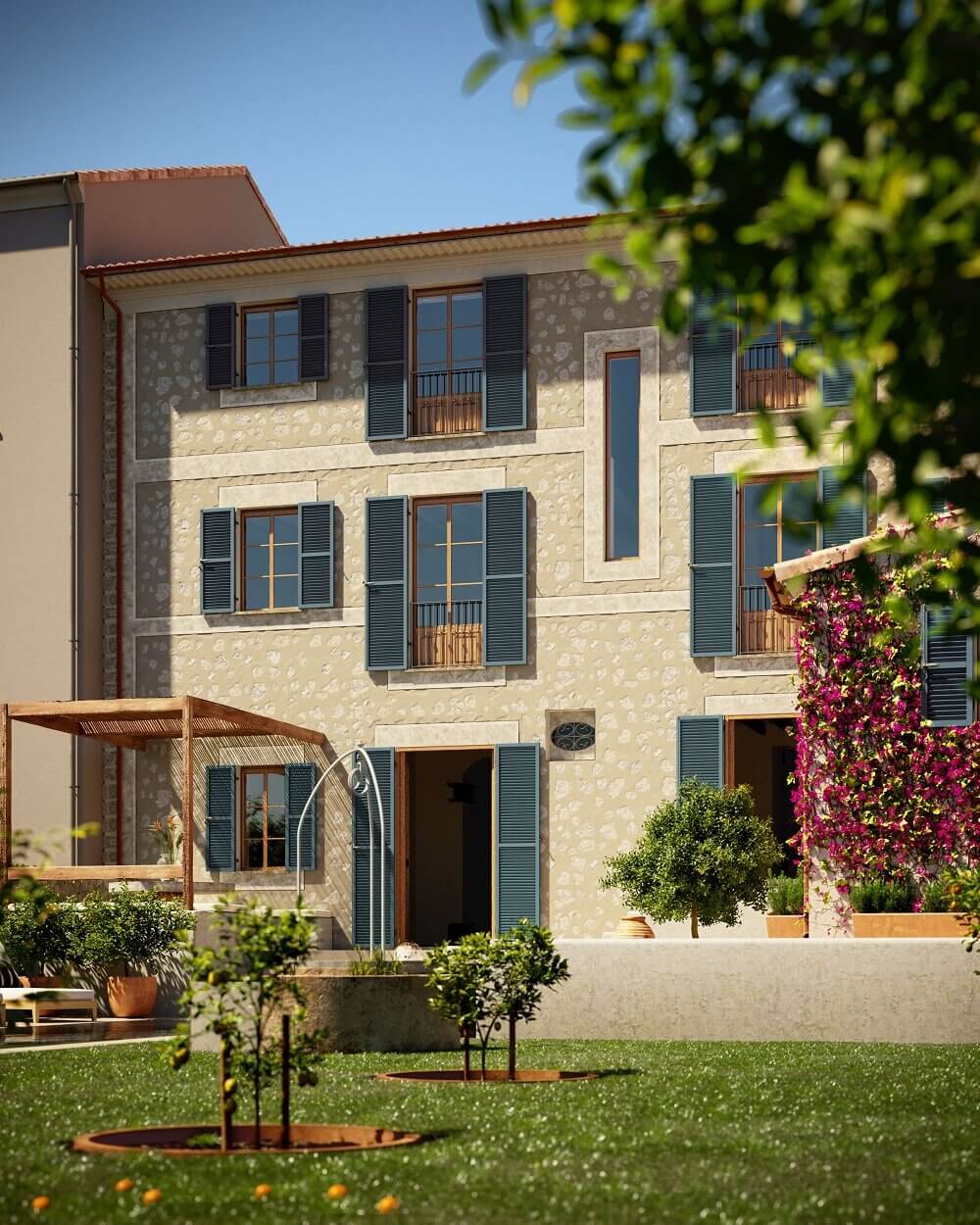 A Luxurious Townhouse With An Orchard Garden on Mallorca 14 luxurious townhouse orchard mallorca nordroom13 A Luxurious Townhouse With An Orchard Garden on Mallorca