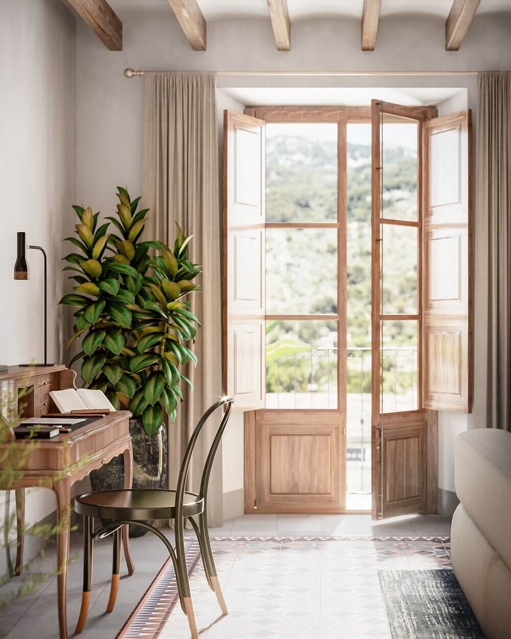 A Luxurious Townhouse With An Orchard Garden on Mallorca 6 luxurious townhouse orchard mallorca nordroom5 A Luxurious Townhouse With An Orchard Garden on Mallorca