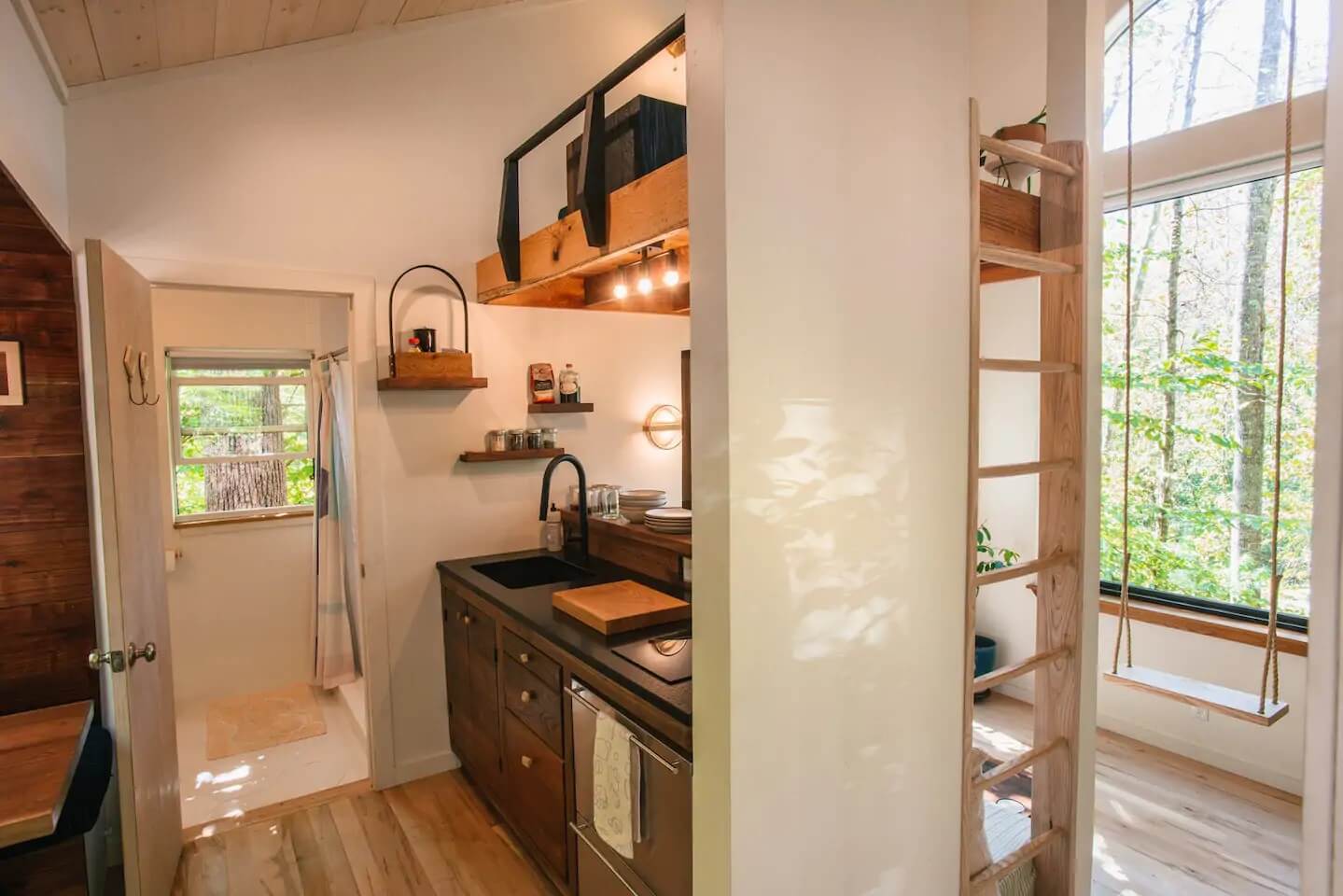 A Handcrafted Cabin in the Woods of North Carolina 4 the nook cabin airbnb north carolina nordroom3 A Handcrafted Cabin in the Woods of North Carolina
