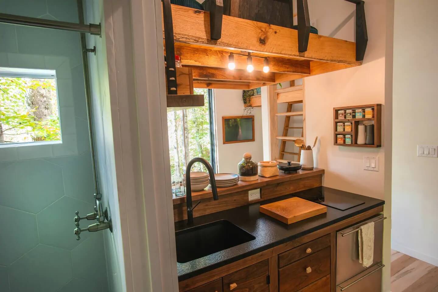 A Handcrafted Cabin in the Woods of North Carolina 5 the nook cabin airbnb north carolina nordroom4 A Handcrafted Cabin in the Woods of North Carolina