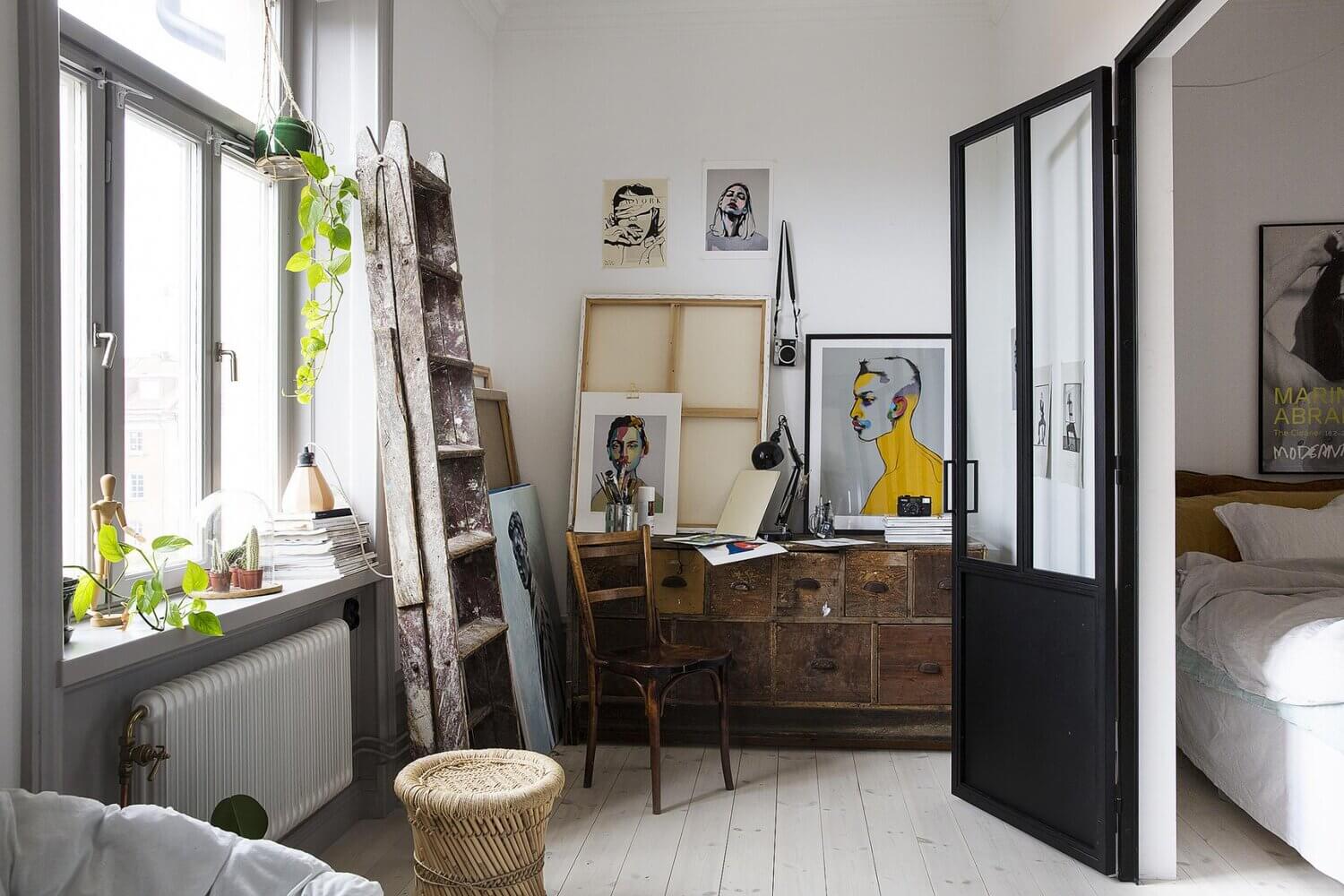 A Cool and Creative Art-Filled Apartment in Stockholm 10 creative art filled apartment stockholm nordroom9 A Cool and Creative Art-Filled Apartment in Stockholm