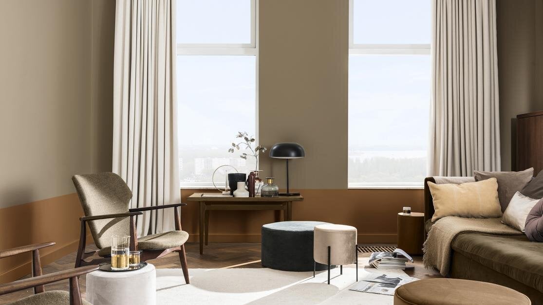 The Color Trends For 2021: Warm Comforting Hues And Bright Color Pops 10 dulux-color-of-the-year-2021-brave-ground-color-trends-2021-nordroom