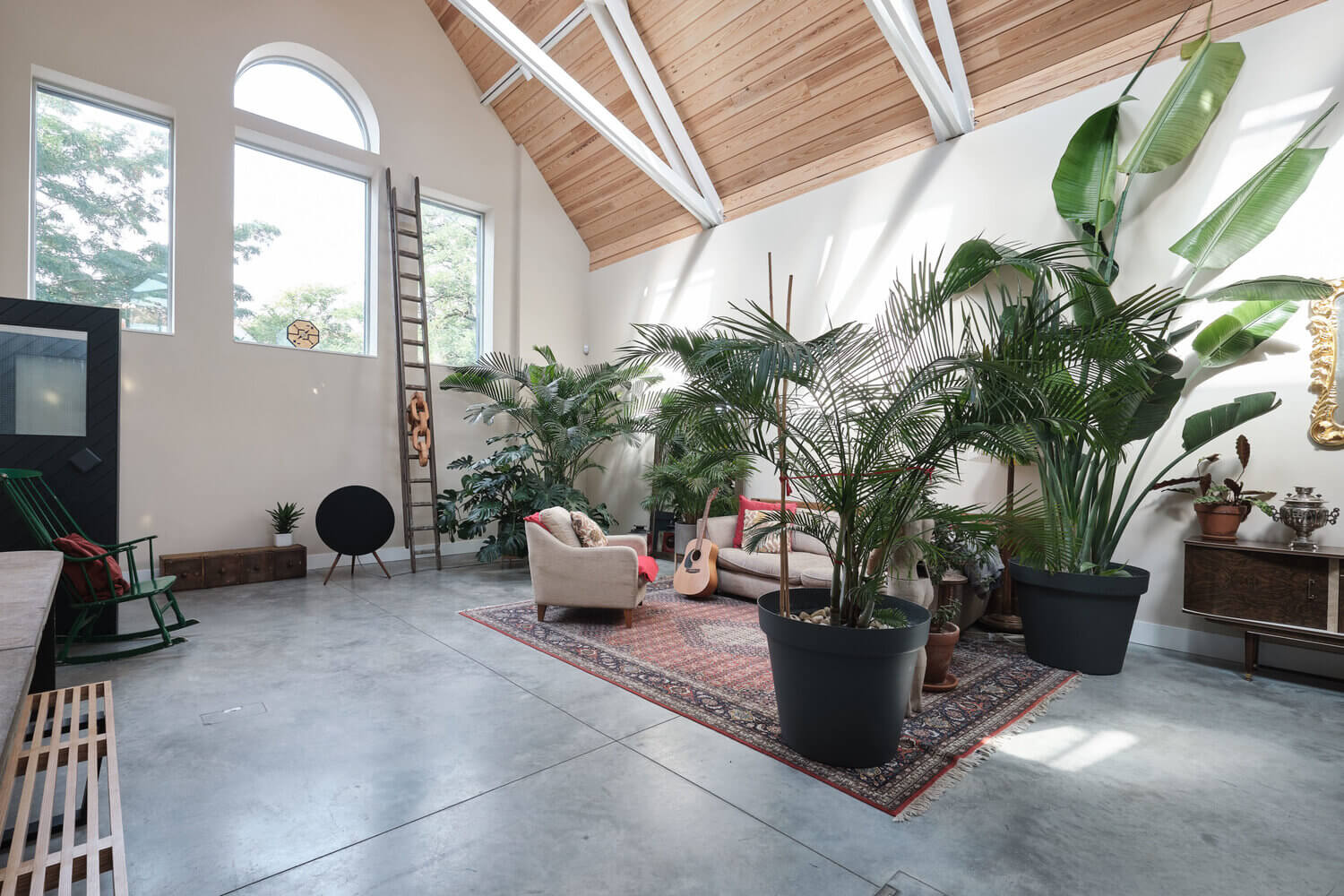 A Former Mission Hall Is Now A Creative Plant-Filled Home 2 former mission hall plant filled home nordroom1 A Former Mission Hall Is Now A Creative Plant-Filled Home