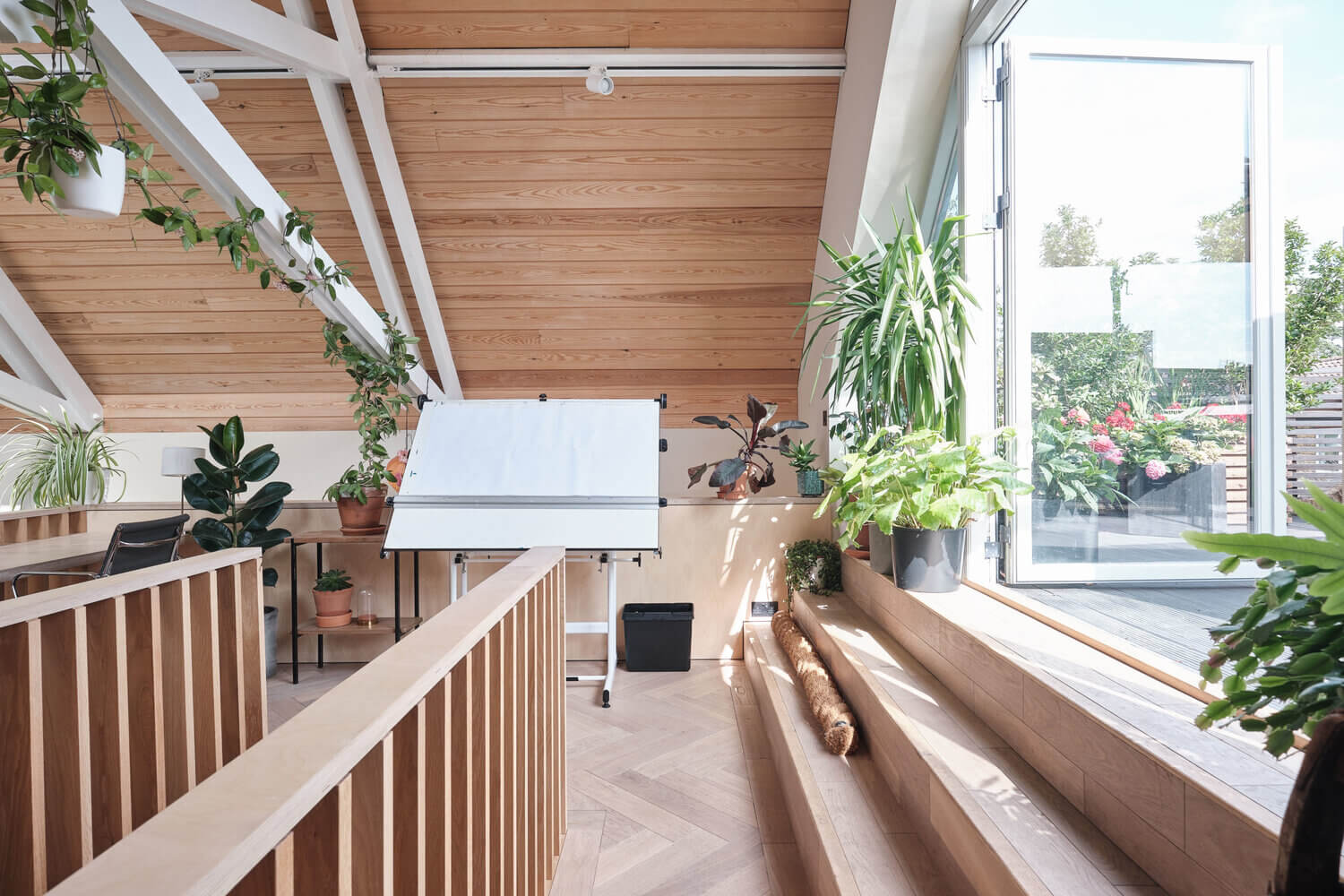 A Former Mission Hall Is Now A Creative Plant-Filled Home 17 former mission hall plant filled home nordroom16 A Former Mission Hall Is Now A Creative Plant-Filled Home