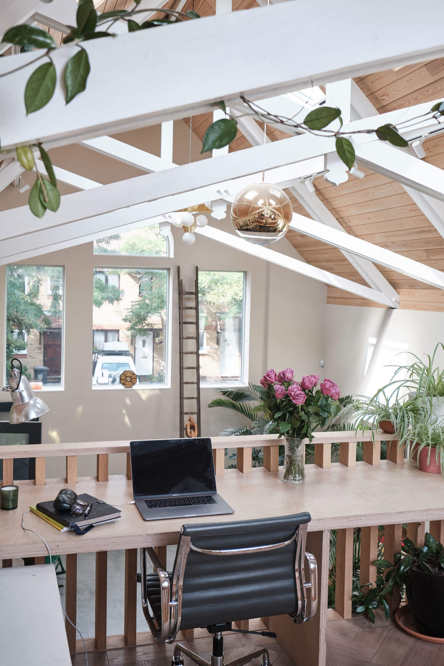 A Former Mission Hall Is Now A Creative Plant-Filled Home 19 former mission hall plant filled home nordroom18 A Former Mission Hall Is Now A Creative Plant-Filled Home