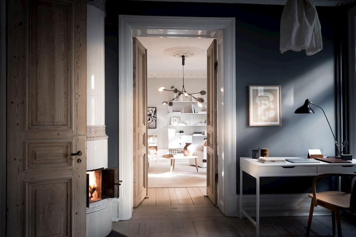 High Ceilings and Original Features In A Stunning Swedish Apartment 12 high ceilings original features scandinavian apartment nordroom11 High Ceilings and Original Features In A Stunning Swedish Apartment