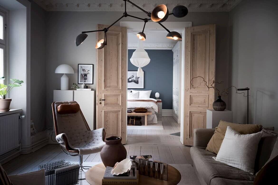 High Ceilings and Original Features In A Stunning Swedish Apartment 5 high ceilings original features scandinavian apartment nordroom4 High Ceilings and Original Features In A Stunning Swedish Apartment