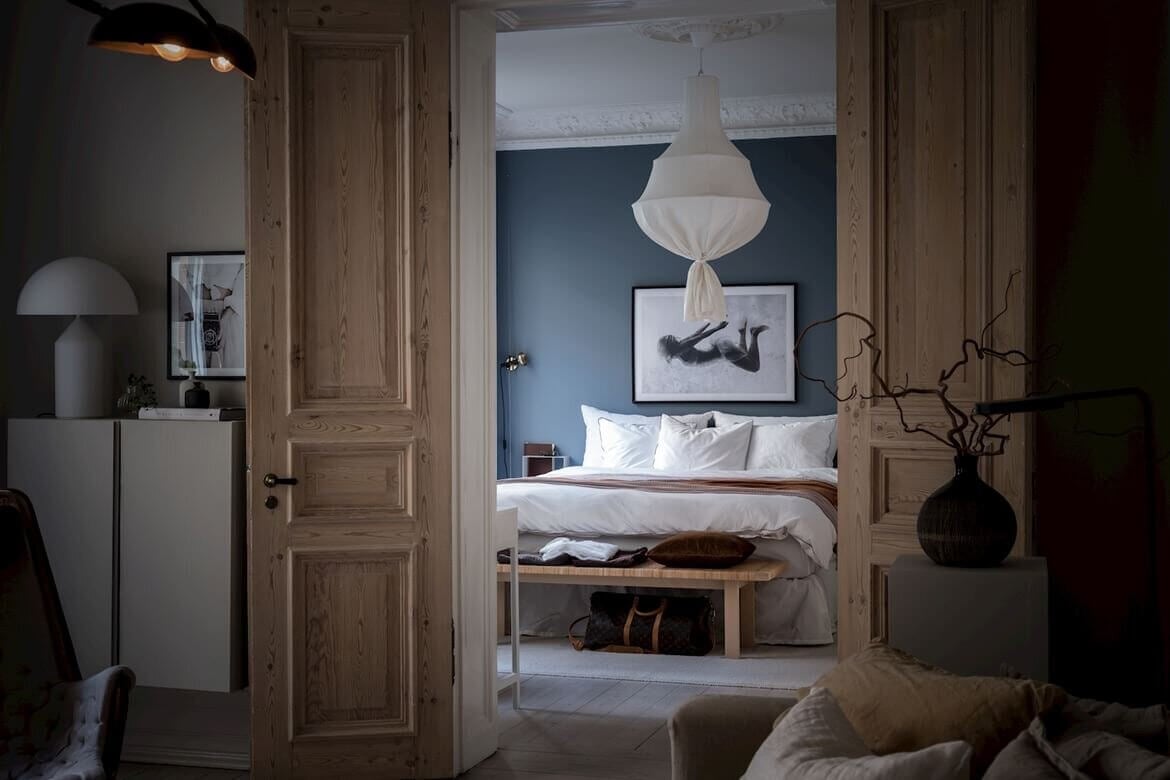 High Ceilings and Original Features In A Stunning Swedish Apartment 8 high ceilings original features scandinavian apartment nordroom7 High Ceilings and Original Features In A Stunning Swedish Apartment