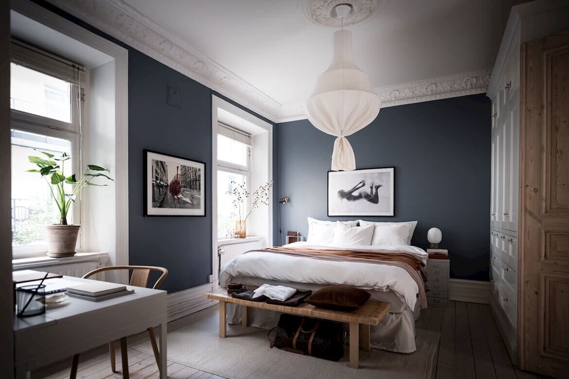 High Ceilings and Original Features In A Stunning Swedish Apartment 9 high ceilings original features scandinavian apartment nordroom8 High Ceilings and Original Features In A Stunning Swedish Apartment