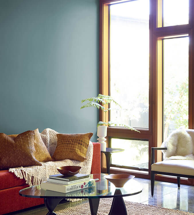 The Color Trends For 2021: Warm Comforting Hues And Bright Color Pops 38 home-color-trends-2021-benjamin-moore-aegean-teal-nordroom