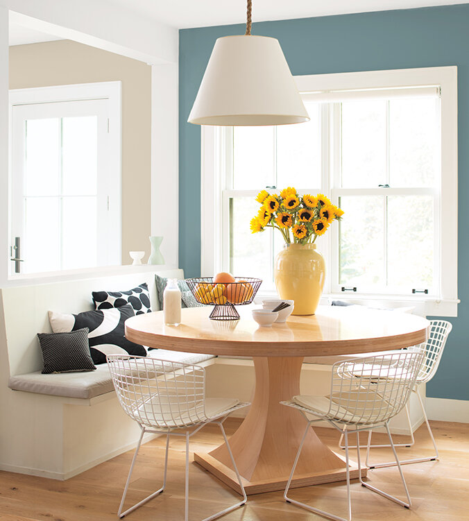 The Color Trends For 2021: Warm Comforting Hues And Bright Color Pops 39 home-color-trends-2021-benjamin-moore-aegean-teal-nordroom