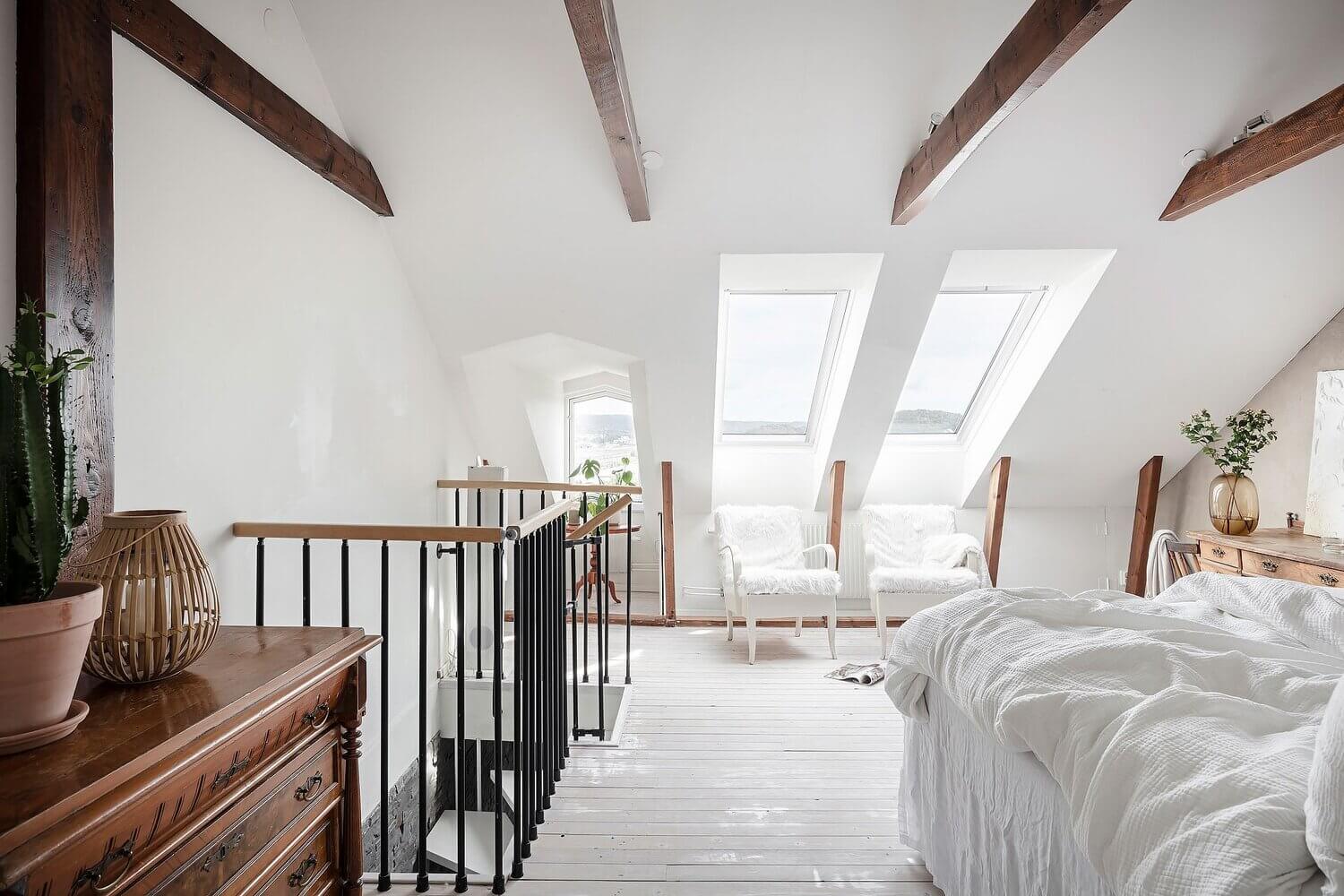 A Scandinavian Maisonette With A Bright Attic Bedroom 11 scandinavian maisonette attic bedroom nordroom10 A Scandinavian Maisonette With A Bright Attic Bedroom